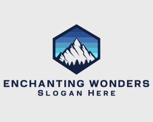 Peak Mountain Camping logo design