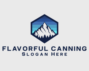 Peak Mountain Camping logo design