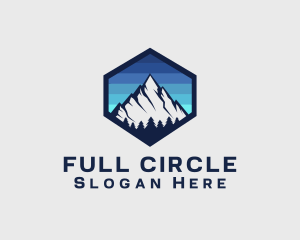 Peak Mountain Camping logo design