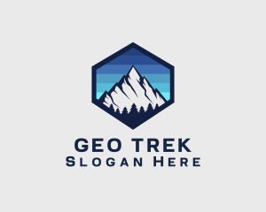 Peak Mountain Camping logo design