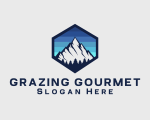 Peak Mountain Camping logo design