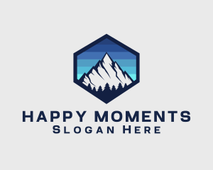 Peak Mountain Camping logo design