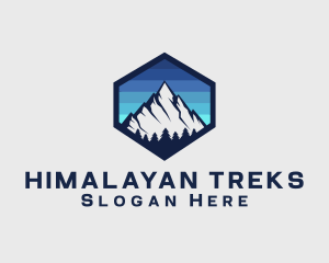 Peak Mountain Camping logo design