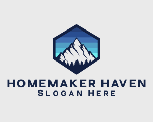 Peak Mountain Camping logo design