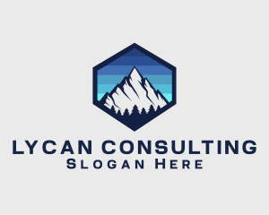 Peak Mountain Camping logo design