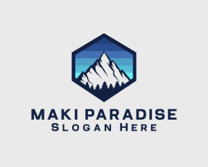 Peak Mountain Camping logo design