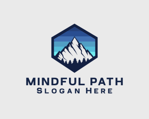 Peak Mountain Camping logo design