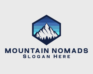 Peak Mountain Camping logo design