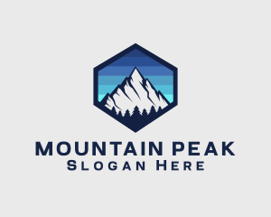 Peak Mountain Camping logo design