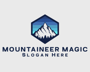 Peak Mountain Camping logo design