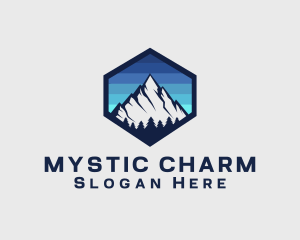 Peak Mountain Camping logo design