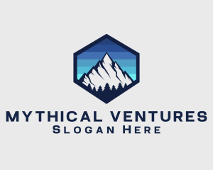 Peak Mountain Camping logo design