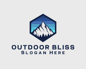 Peak Mountain Camping logo design