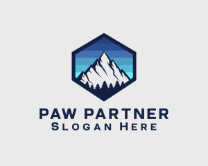 Peak Mountain Camping logo design