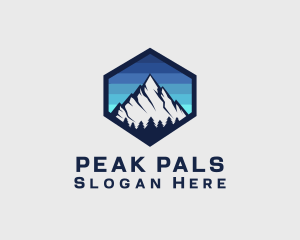 Peak Mountain Camping logo design