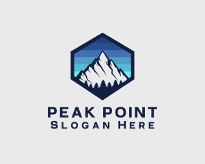 Peak Mountain Camping logo design