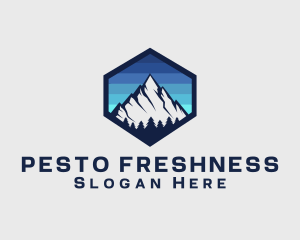 Peak Mountain Camping logo design