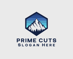 Peak Mountain Camping logo design