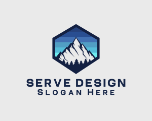 Peak Mountain Camping logo design