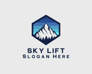 Peak Mountain Camping logo design