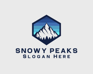 Peak Mountain Camping logo design