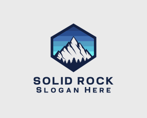 Peak Mountain Camping logo design