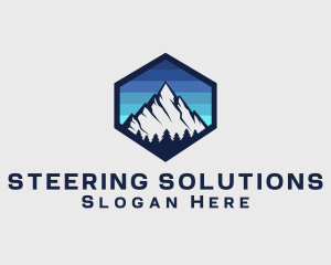 Peak Mountain Camping logo design