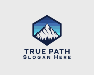 Peak Mountain Camping logo design