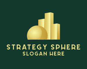 Gold Sphere Graph logo