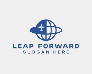 Logistics Plane Forwarding logo design