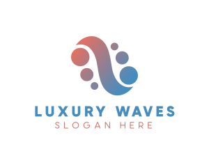 Abstract Spa Wave logo design