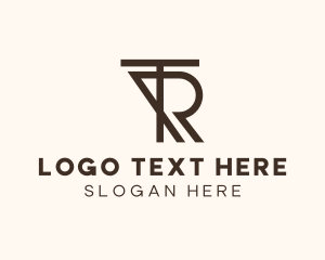 Business Construction Firm Letter TR logo