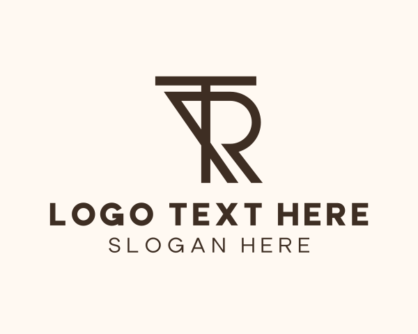 Letter Tr logo example 1