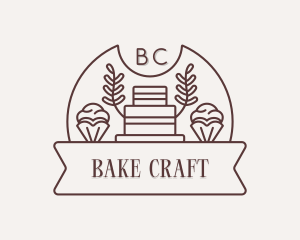 Cupcake Cake Baker logo design