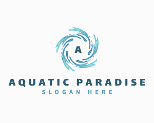 Splash Water Waves Aquatic logo design