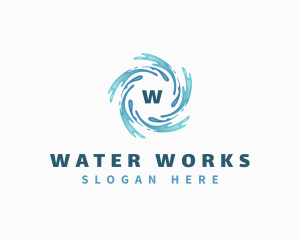 Splash Water Waves Aquatic logo design