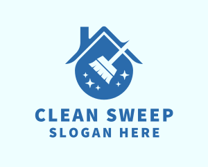 Broom Sweeper House logo design