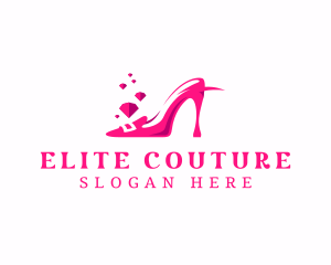 Fashion Stiletto Shoe logo design