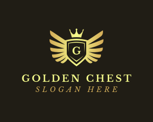 Aviation Crown Insignia logo design