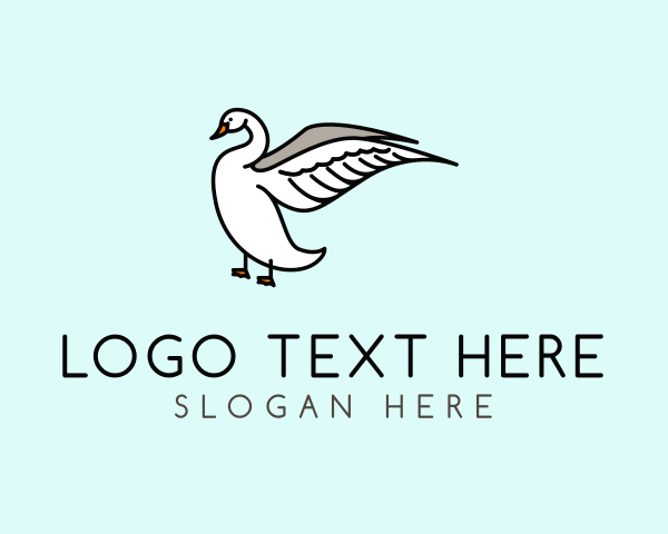 Swan logo example 4