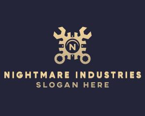 Industrial Wrench Tool logo design