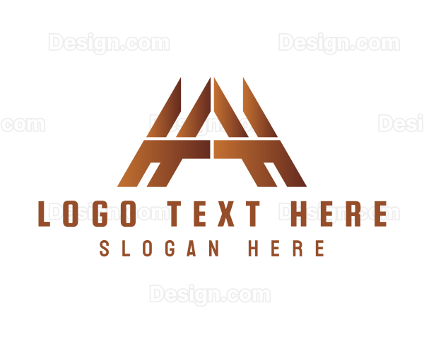 Modern Gradient Tech Letter A Logo