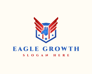 National Eagle Shield logo design