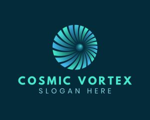 Vortex Portal Tunnel logo design