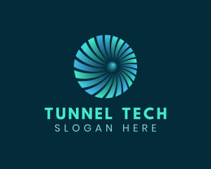 Vortex Portal Tunnel logo design