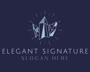 Elegant Crystal Jeweler logo design