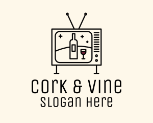 Wine Television Media logo design