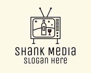 Wine Television Media logo design