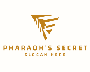 Gold Triangular Pharaoh  logo