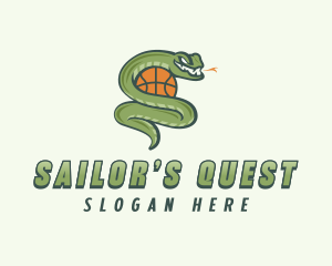 Snake Basketball League logo design